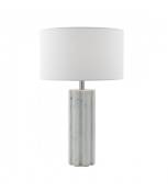 Lampe de table Erebus effet blanc marbre et 1 ampoule
