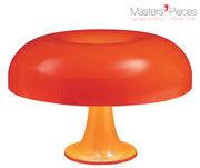 Lampe de table Masters' Pieces - Nesso / 1967 - Ø 54 cm - Artemide orange en plastique