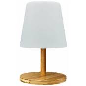 Lampe de table sans fil led standy mini wood Bois clair
