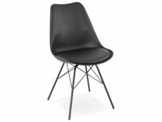 Paris prix - chaise design "tripoli" 83cm noir