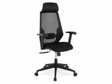 Paris prix - fauteuil de bureau ergonomique "tork" 128cm noir