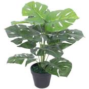 Plante Monstera artificielle avec pot 45 cm Vert