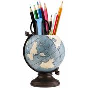 Porte-crayon en forme de globe pour bureau enfants