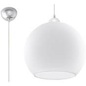 Sollux - Lampe à suspension ball l blanc: 30, w 30, h: 80, E27, dimmable