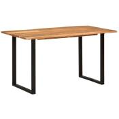 Table à manger Scandinave - Table de salle à manger 140x70x76 cm Bois d'acacia solide BV322318