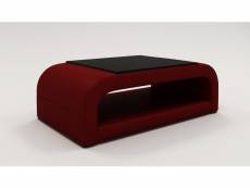 Table basse design rouge nelly-