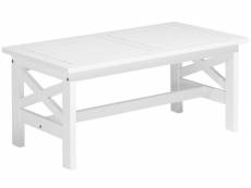 Table en bois d'acacia blanc 100 x 55 baltic ii 261528