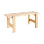 Table en pin laqué 180 x 66 x 74 cm Weekday - Hay
