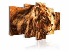 Tableau - beautiful lion 200x100 cm