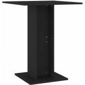 Vidaxl - Table de bistro Noir 60x60x75 cm Aggloméré