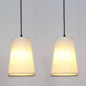 2 Pcs Suspension Luminaire Lampe Suspendu Réglable