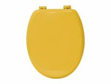 Abattant wc en bois jaune avec kit de fixation - tendance ZSHA000006-YL