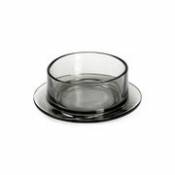 Bol Dishes to Dishes - Verre / High - Ø 20,5 x H 8 cm - valerie objects gris en verre