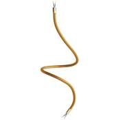 Creative Cables - Kit Creative Flex tube flexible recouvert de tissu RM73 Bronze Bronze satiné - 90 cm - Bronze satiné