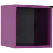 Etagère cube murale - violet KATY - violet