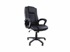 Fauteuil de bureau chaise siège noir ergonomique classique 150 kg max helloshop26 0512012