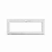 Fenêtre abattant PVC GoodHome blanc - l.120 x h.60