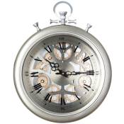 Horloge Gousset mécanique argent D40cm Atmosphera créateur d'intérieur - Argent
