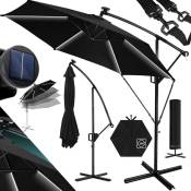 Kesser - Parapluie led Solaire + Couverture avec manivelle
