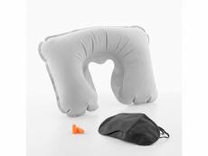 Kit voyage confort, masque pour les yeux, bouchon d'oreille anti-bruit, coussin pour cervical Travel Relaxation Kit