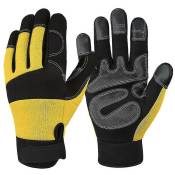 L) 1 paire de gants de jardin Pureh, gants de jardin de plantation, gants de travail d'entretien de bâtiment - Mixed colors