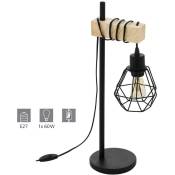 Lampe de table TOWNSHEND 5 L noir, marron: 22cm H: