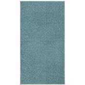 Le Poisson Qui Jardine - Tapis Salon Poils Courts. Bleu. 80 x 150. Design, Chaud & Confortable - Bleu