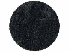 Moelleux - tapis cosy rond à poils longs - anthracite 120 x 120 cm FLUFFY1201203500ANTHRAZIT