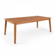 Oviala - Table de jardin extensible en bois d'eucalyptus - Bois