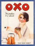 OXO The Perfect 11 0 'Horloge rétro Style Shabby Chic Style Vintage Photo Plaque Murale en métal (150 mm X 100 mm)