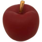 Pomme déco Carla céramique rouge D12cm Atmosphera
