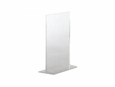 Porte-menu en acrylique vertical - olympia - format a4 - acrylique