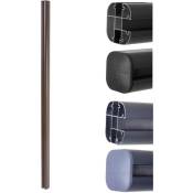 Poteau en aluminium pour clôture Sarthe en wpc, pilier, système de connexion 1,86 - anthracite