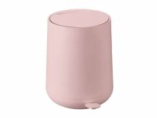 Poubelle de salle de bain design rose soft touch - 5l