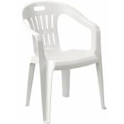 Progarden - Piiona Pionnable de chaise en résine extérieure White - White