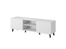 Sanna - meuble tv - 150 cm - style contemporain - bestmobilier - blanc