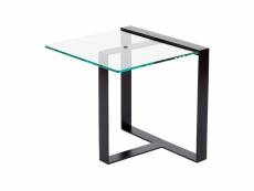 Table basse design verre et métal alex de rouvray