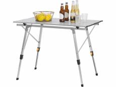 Table de camping pliante en aluminium.table pliable.table de pique-nique.90x52.2x45-72 cm
