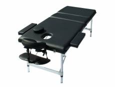 Table de massage en aluminium banc de massage pliable