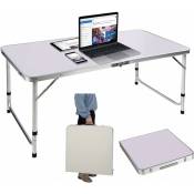Table Pliante Portable en Aluminium de 120 cm - Table