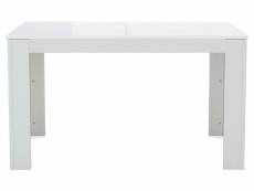 Table rectangle extensible NASSAU coloris blanc