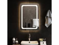 Vidaxl miroir de salle de bain à led 50x70 cm
