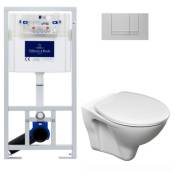 Villeroy&boch - Pack wc Bâti-support Viconnect + wc