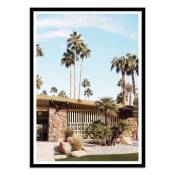 Affiche 50x70 cm et cadre noir - Summer days at palm Springs - Gal De
