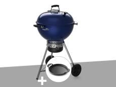 Barbecue à charbon Weber Master-Touch GBS C-5750 57 cm Deep Ocean Blue avec plancha