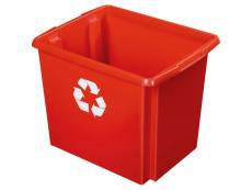 Boite de recyclage nesta box 45 litres rouge
