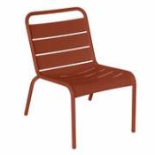 Chaise lounge Luxembourg / Assise basse - Fermob rouge
