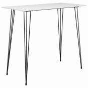 Chunhelife Table de bar Blanc 120x60x96 cm