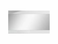Columbus alyssa athens - miroir longueur 150cm laqué brillant blanc