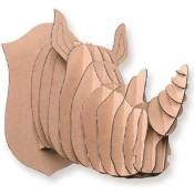 Déco Carton 3D à fabriquer - Tête de Rhinocéros